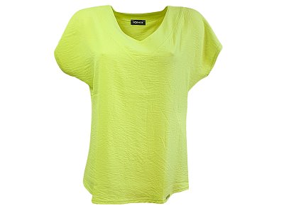 Volné jasně zelené triko s kimonovým rukávem - vel.38