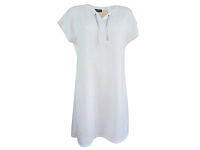 Volné šaty ve smetanové barvě - vel.38