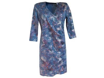 Tmavě modré šaty s leskem - vel.42