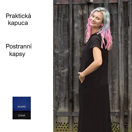 Černé šaty Modestia